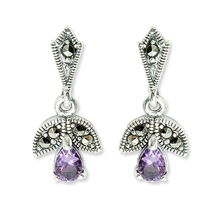 Marcasite Earring - HE0810