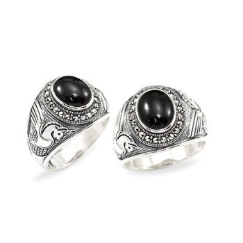 Silver Marcasite Ring - HR0996