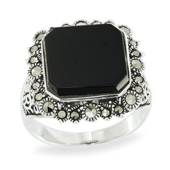Silver Marcasite Ring - HR1053