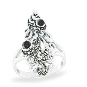 Silver Marcasite Ring - HR1122