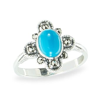 Silver Marcasite Ring - HR1131
