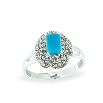 Silver Marcasite Ring - HR1132